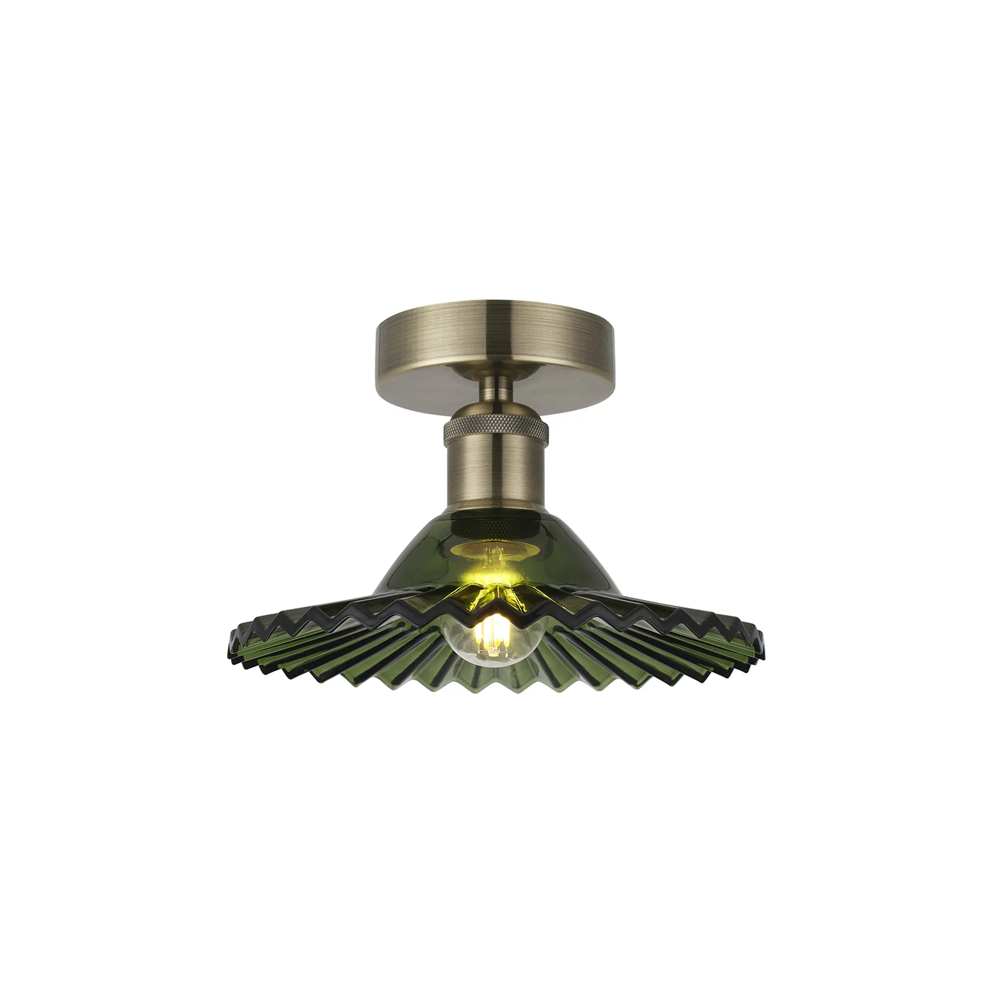 Walter-Antique Brass Ceiling Lights Deco Flush Fittings